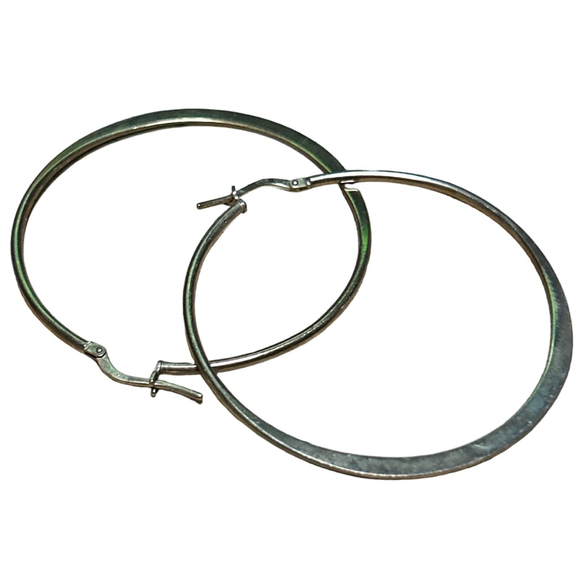 Unbranded Gold Tone Large Hoop Earrings - Picture 2 of 2